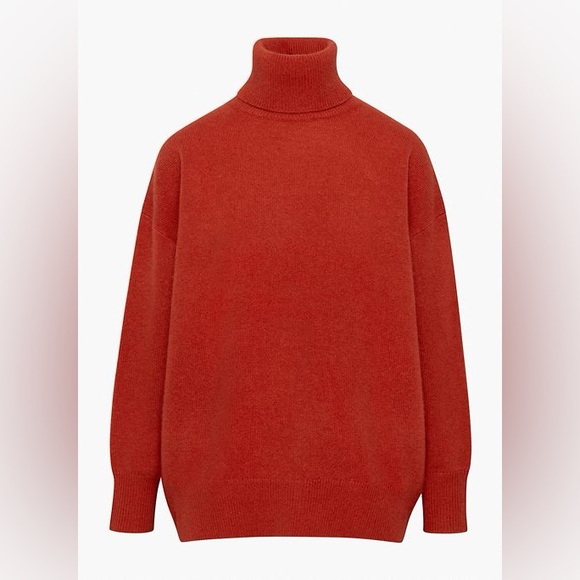 Aritzia Babaton Luxe Cashmere Rosemont Sweater in Corsa Red - Picture 4 of 9